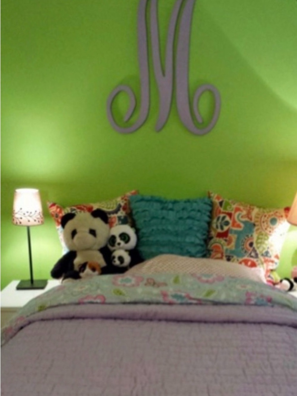 Pottery Barn Kids Large Decorative Monogram Letter M in Lavender